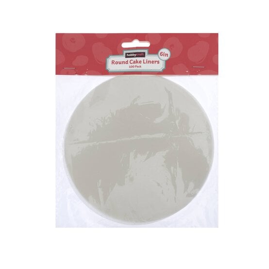 Round Cake Liner 6 Inches 100 Pack