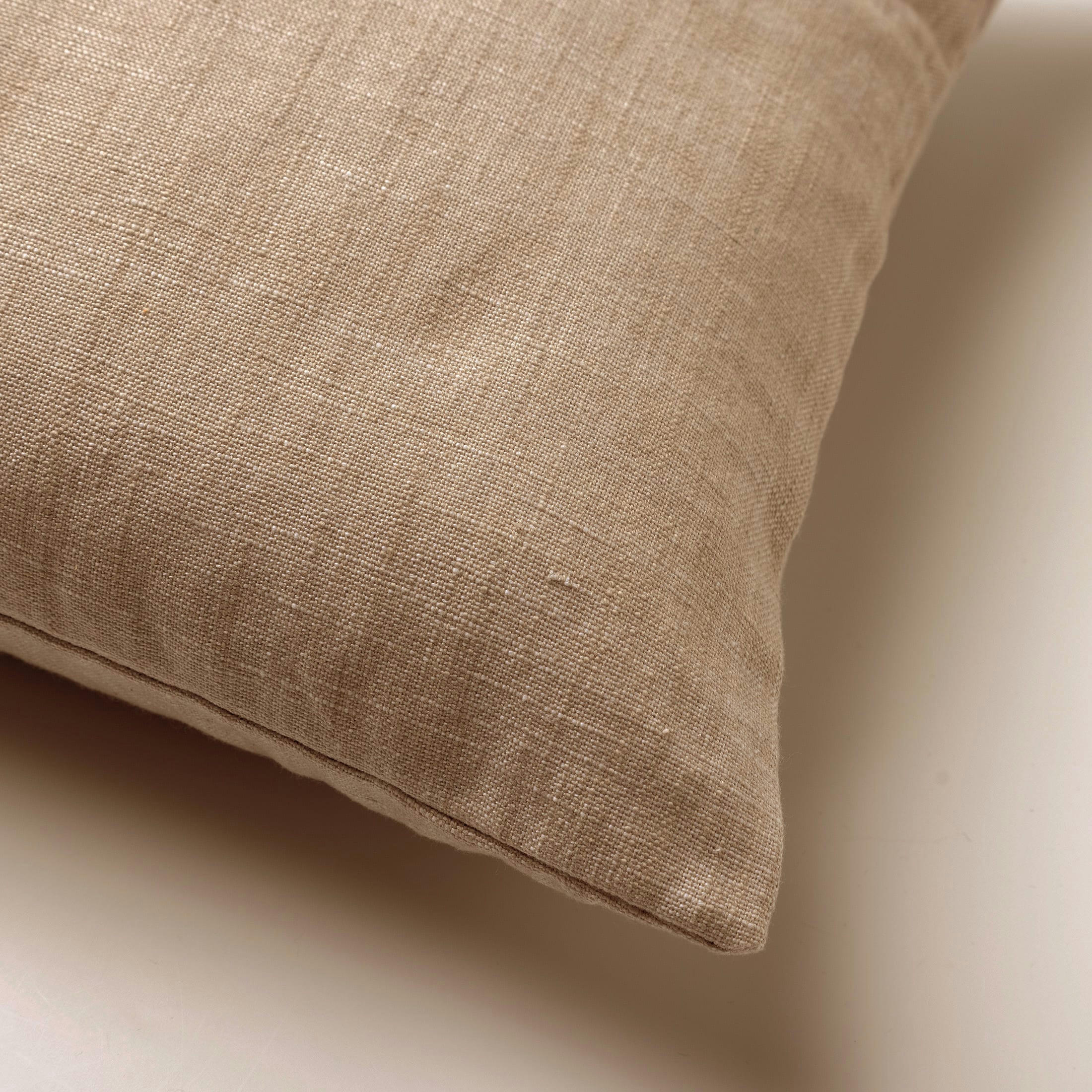 - Coussin - marron en coton 45x45 cm uni