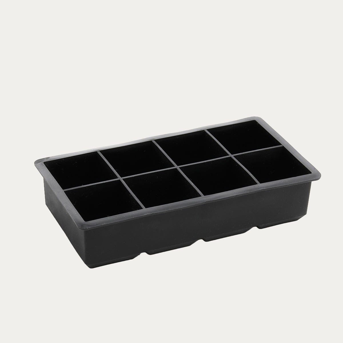 Foremka ALCOLE na kostki lodu kwadratowe czarna 22x11 cm