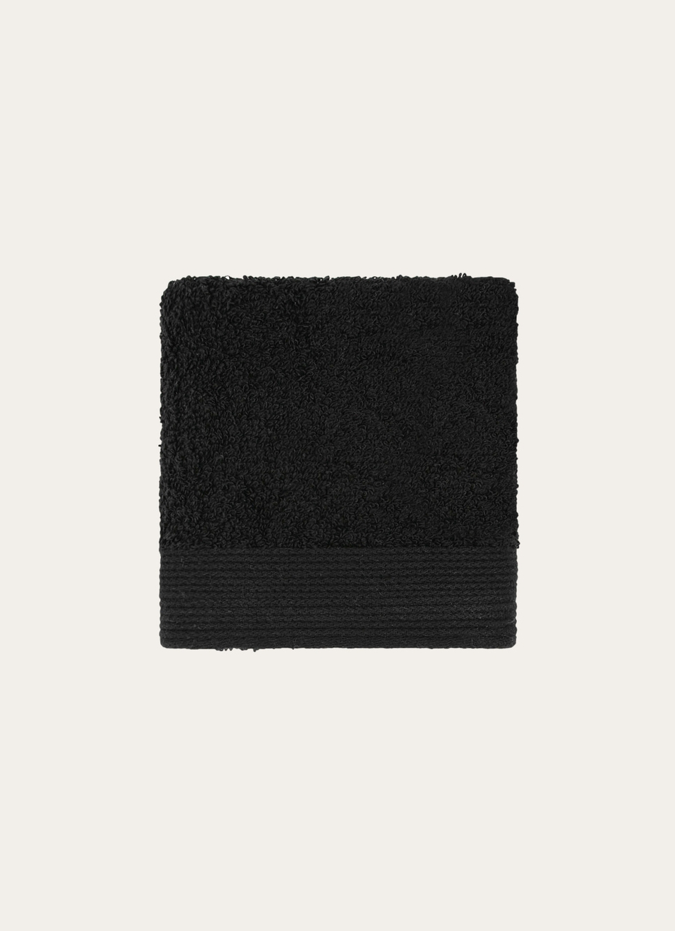 SERVIETTE INVITÉ UNIE EN COTON 500GR NOIR