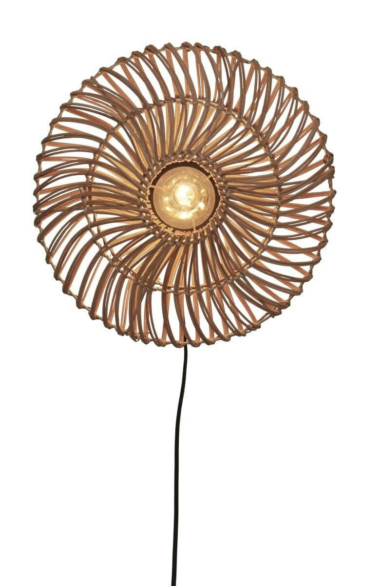 ZANZIBAR - Applique rotin  naturel, h. 14cm