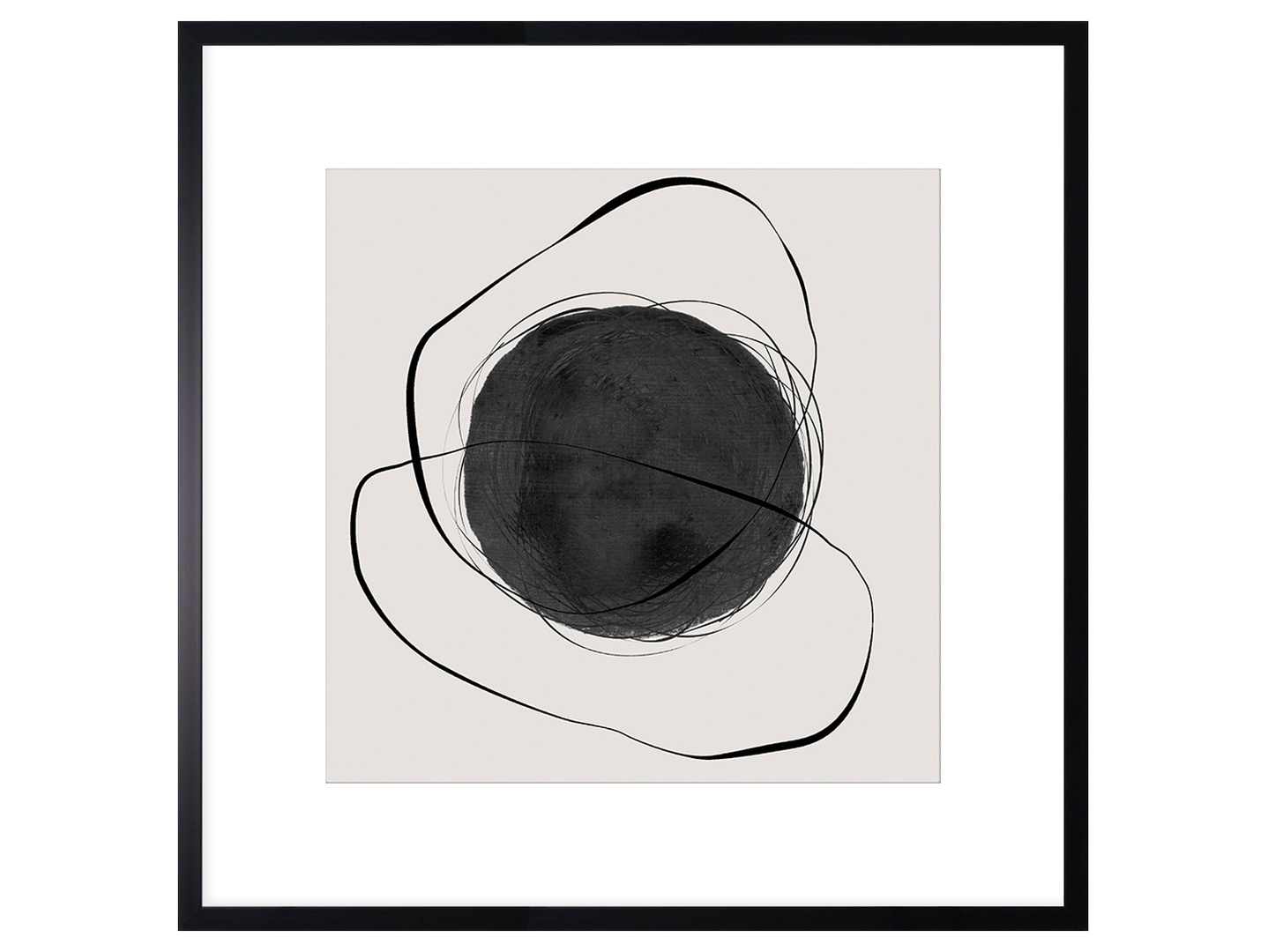 Obraz w ramie Chaotic Cirlce 73x73 cm