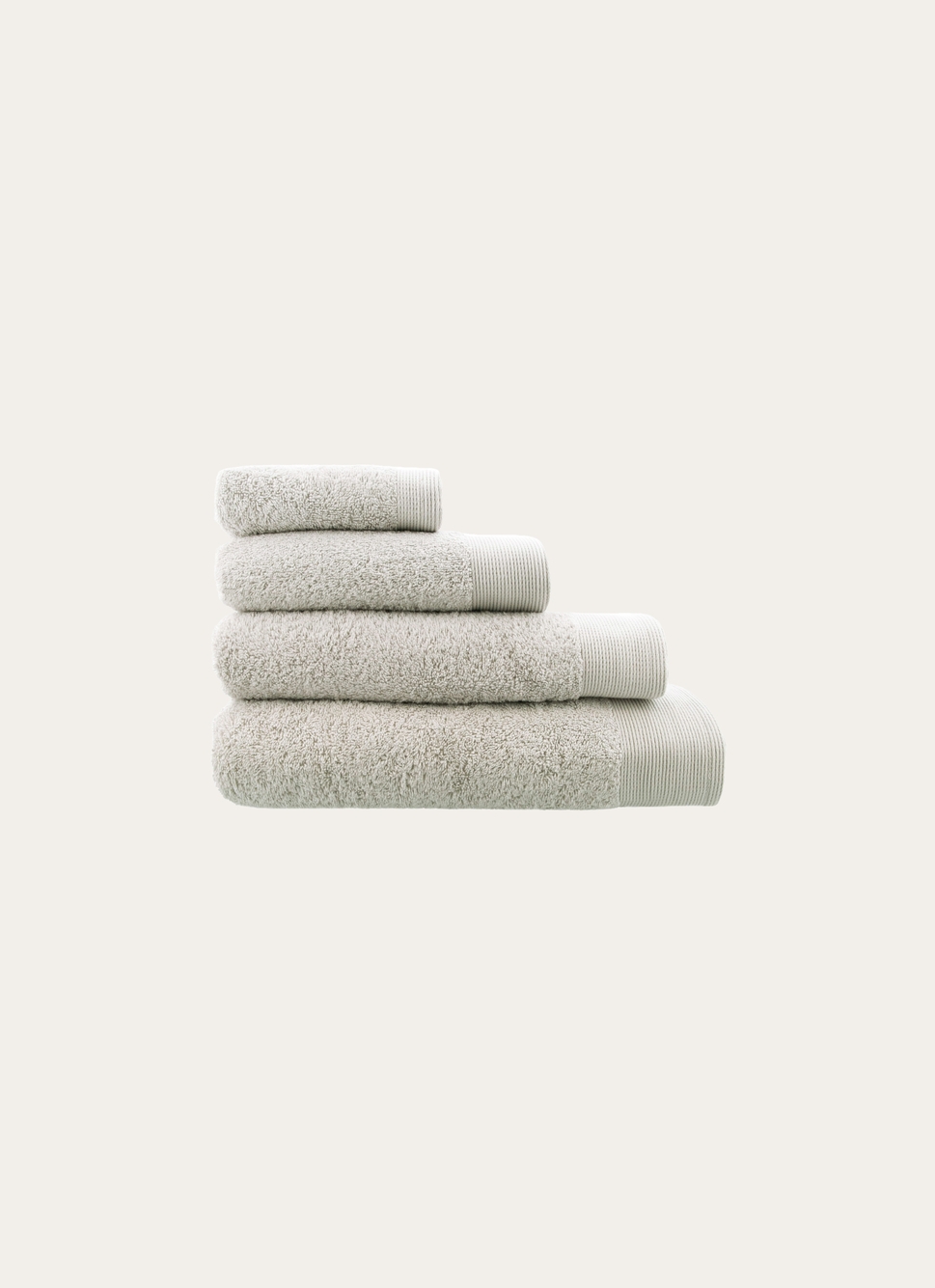 SERVIETTE DE TOILETTE UNIE EN COTON 500GR PERLE