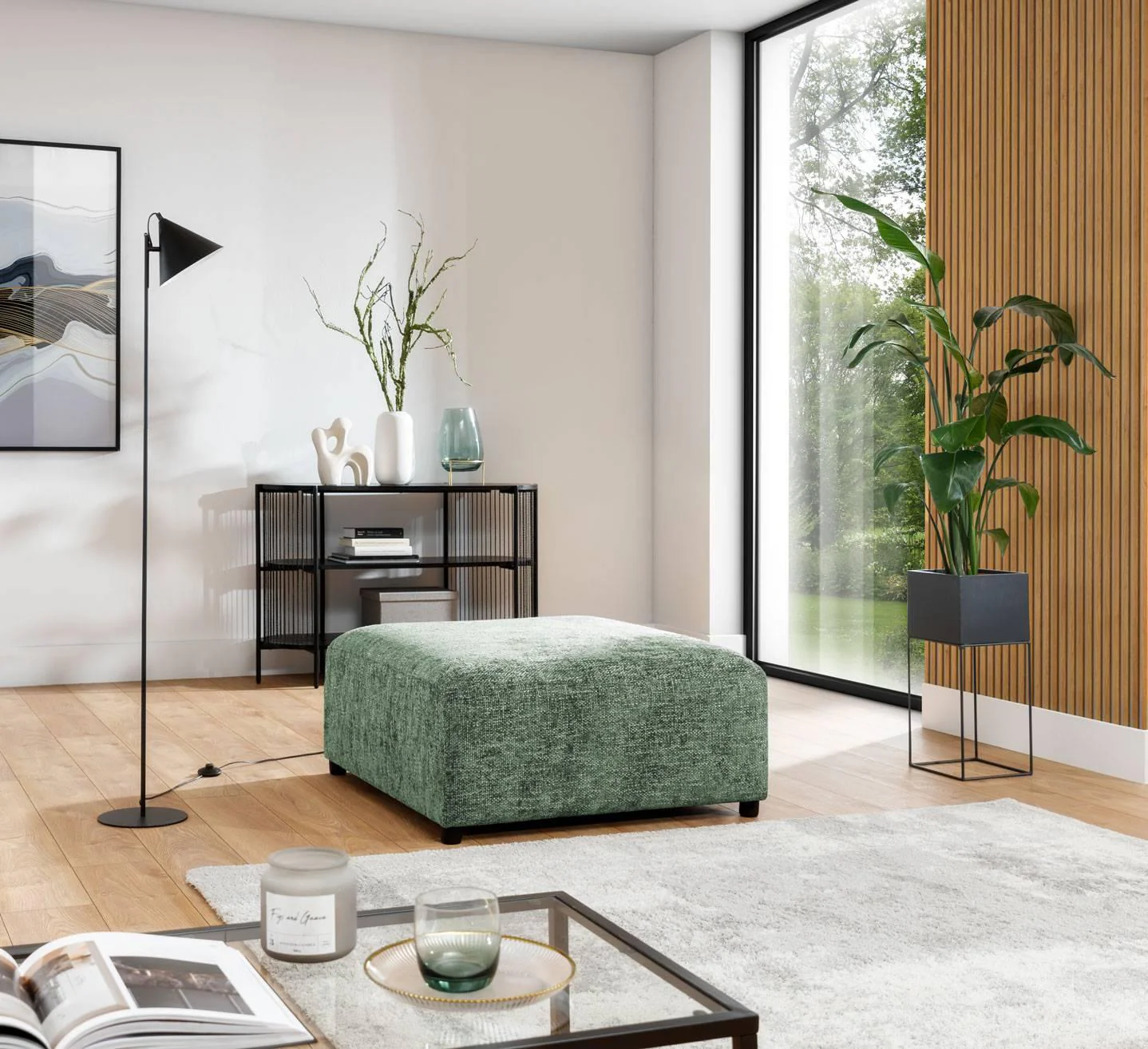 Hocker Rizza chenille