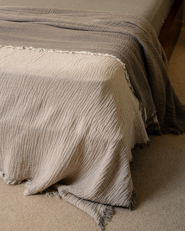 Senna  Melange PARTY BLANKET™ - Beige - King
