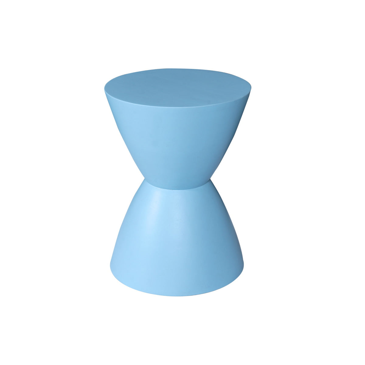 StarFurn Bijzettafel Abbey - Rond Blauw Hout - 33x33x45cm