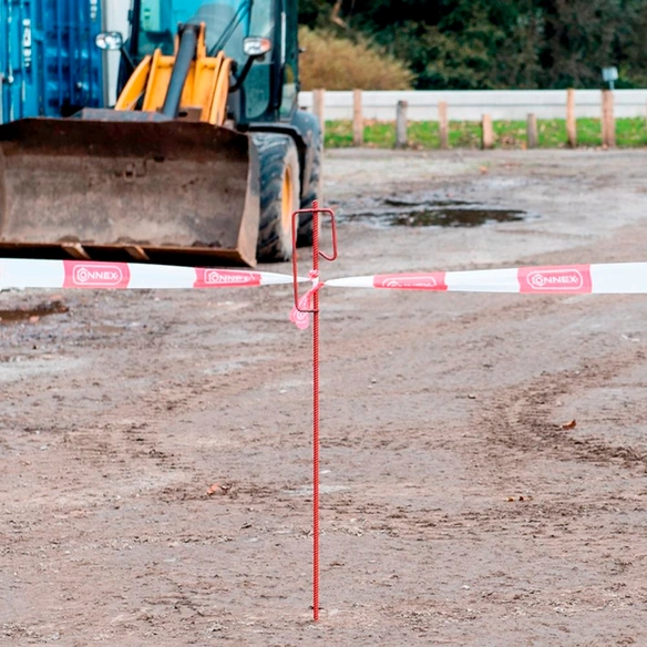 Absperrband, 100 m, rot-weiß, 1 Stück
