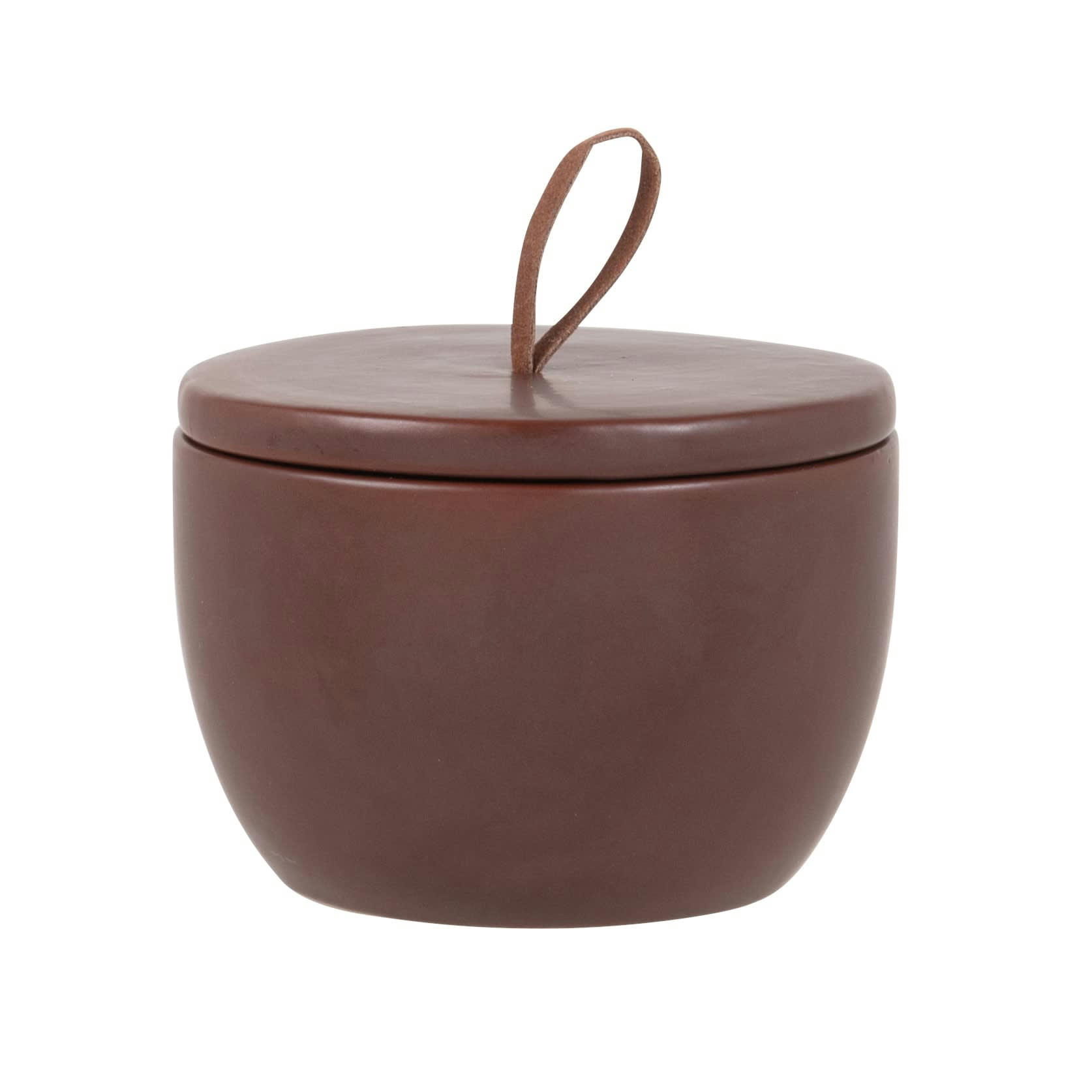 - Bougie parfumée en céramique marron