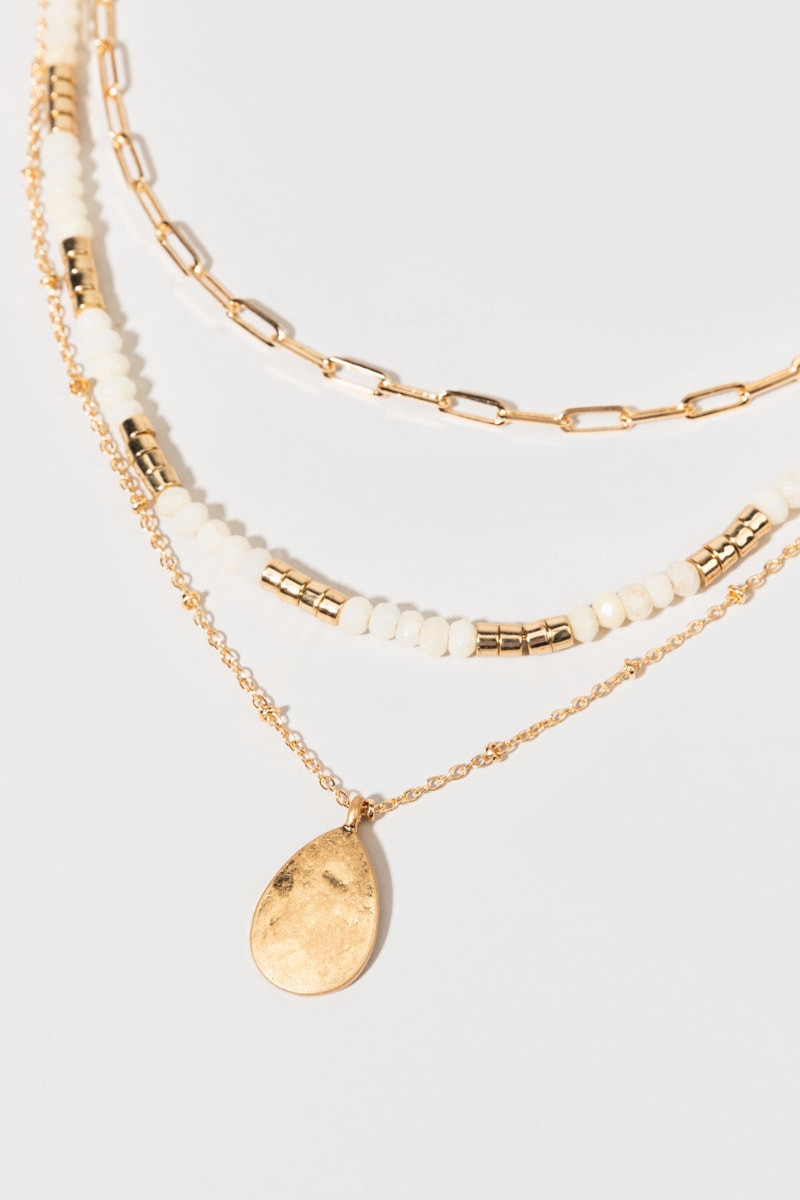 Alyson Layered Gold Pendant Necklace