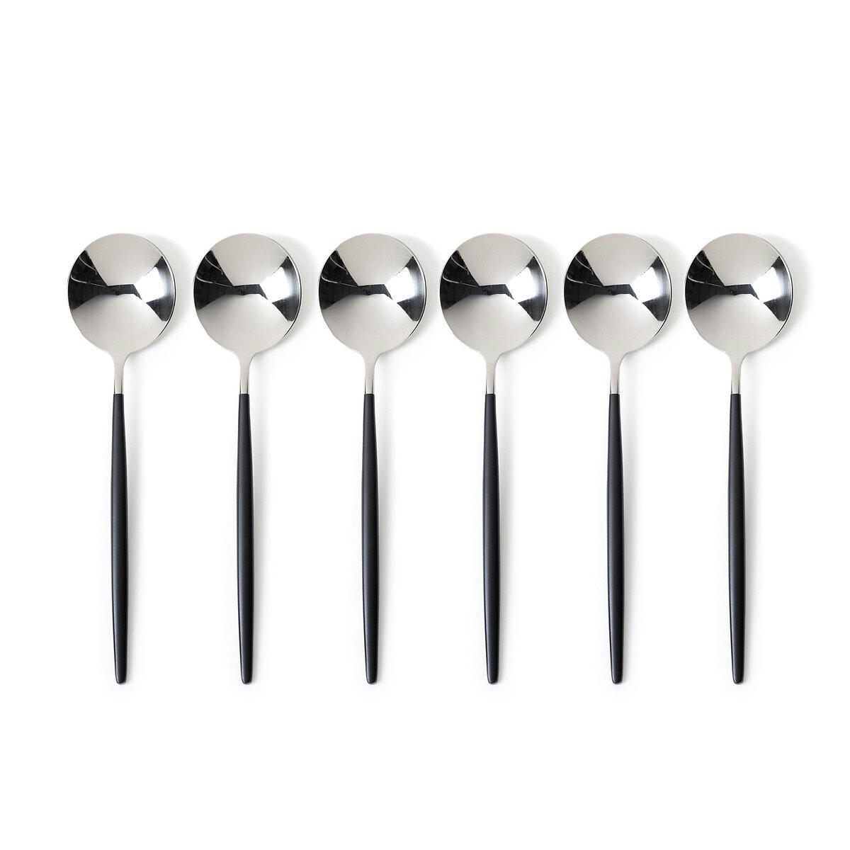Lot de 6 cuillères à soupe inox, Barbule