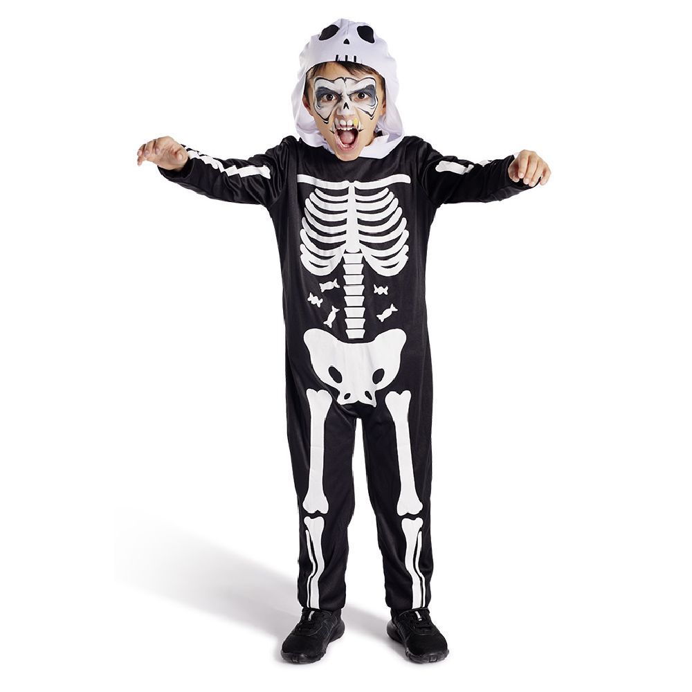 Déguisement enfant Halloween squelette combinaison 11/14ans