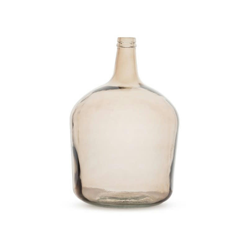 - Vase en verre dame jeanne 12 litres taupe