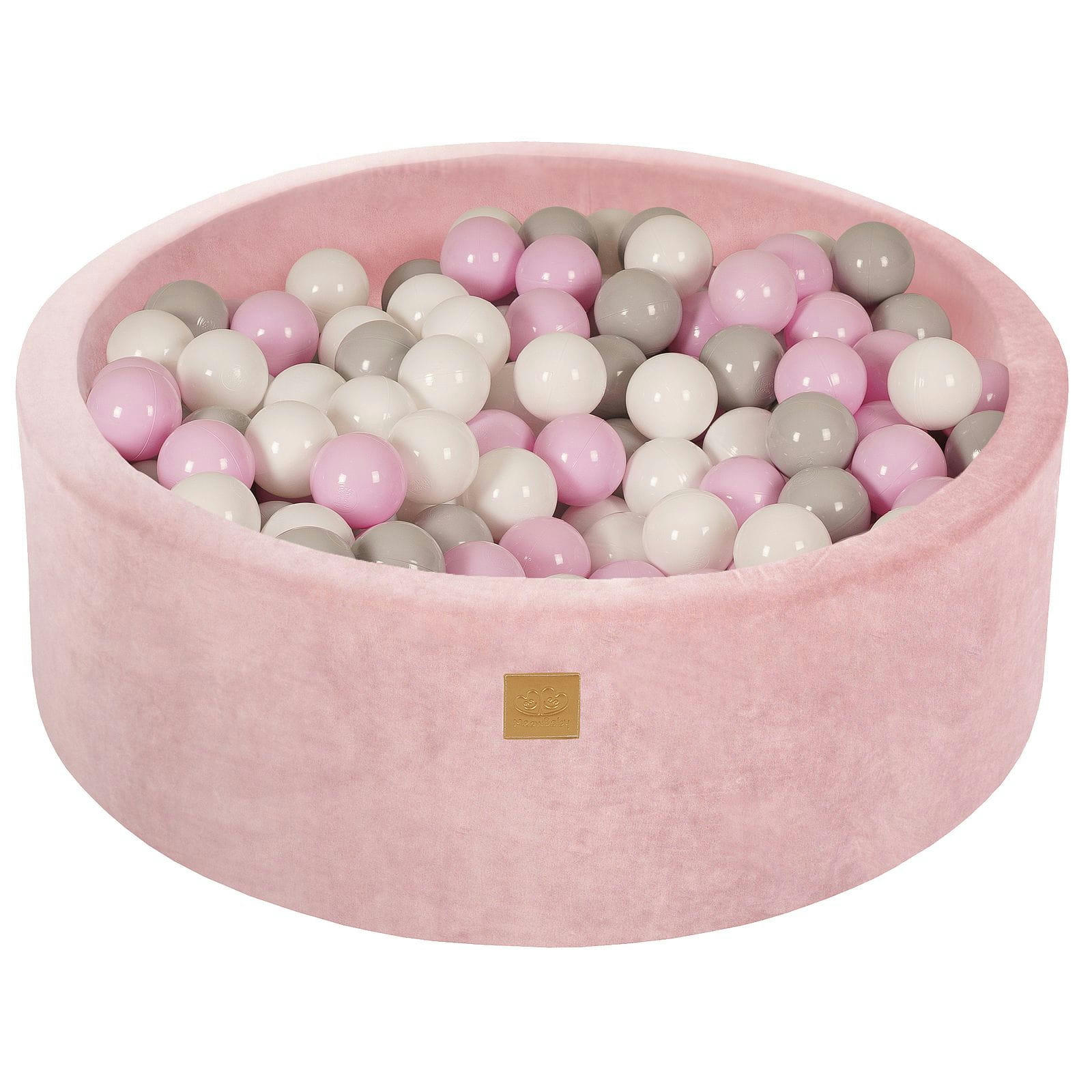 - Roses en poudre Piscine à balles: Blanc/Gris/Rose Pastel H30cm