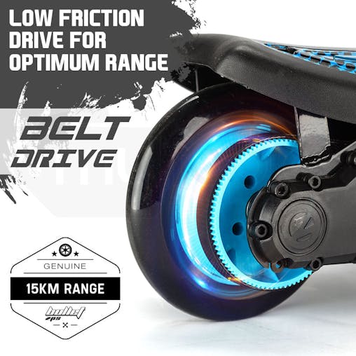 NNEMB Kids Electric Scooter 140W Children Toy Battery Blue Boys Ride