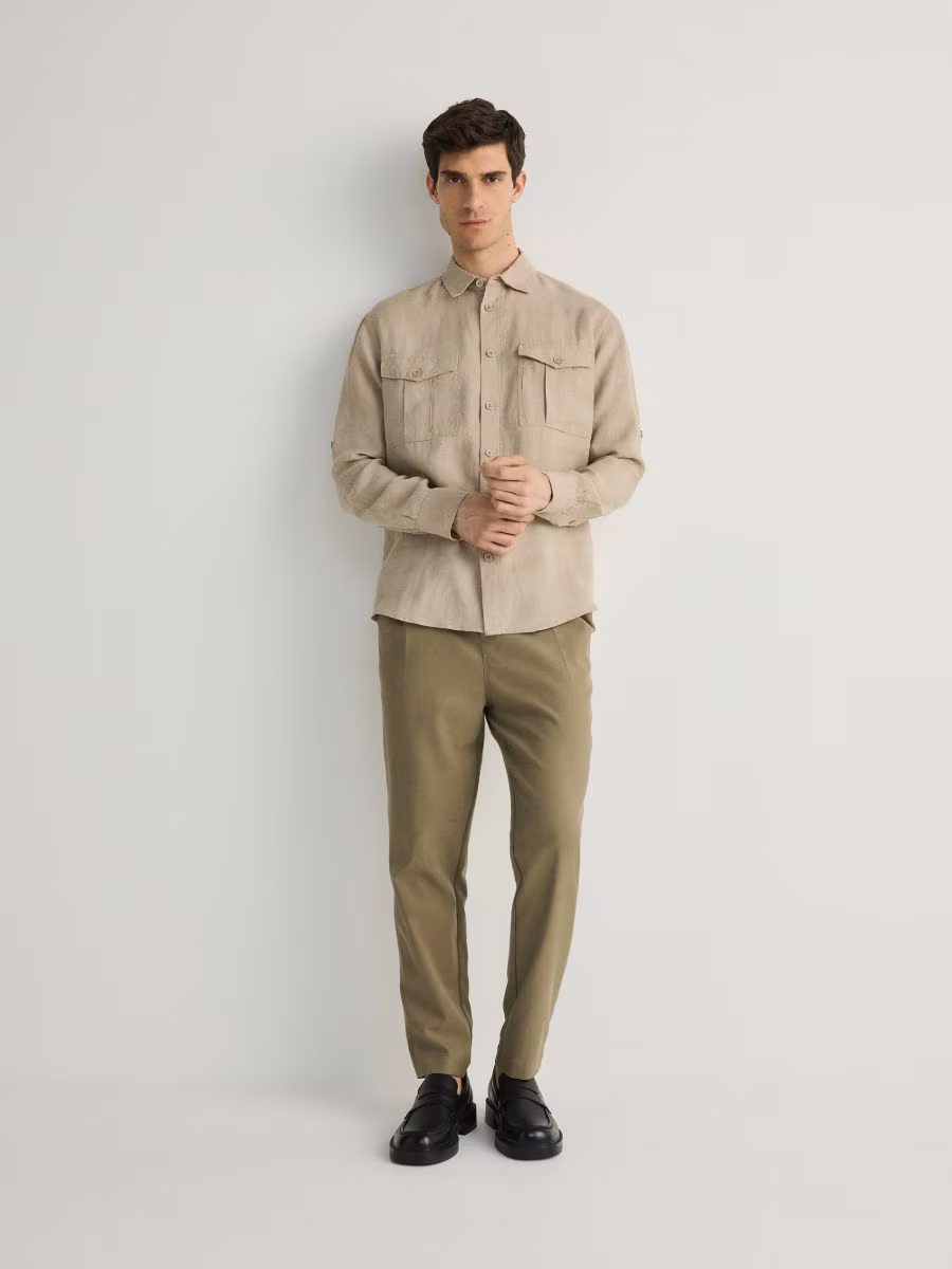 Comfort Fit Linen Shirt