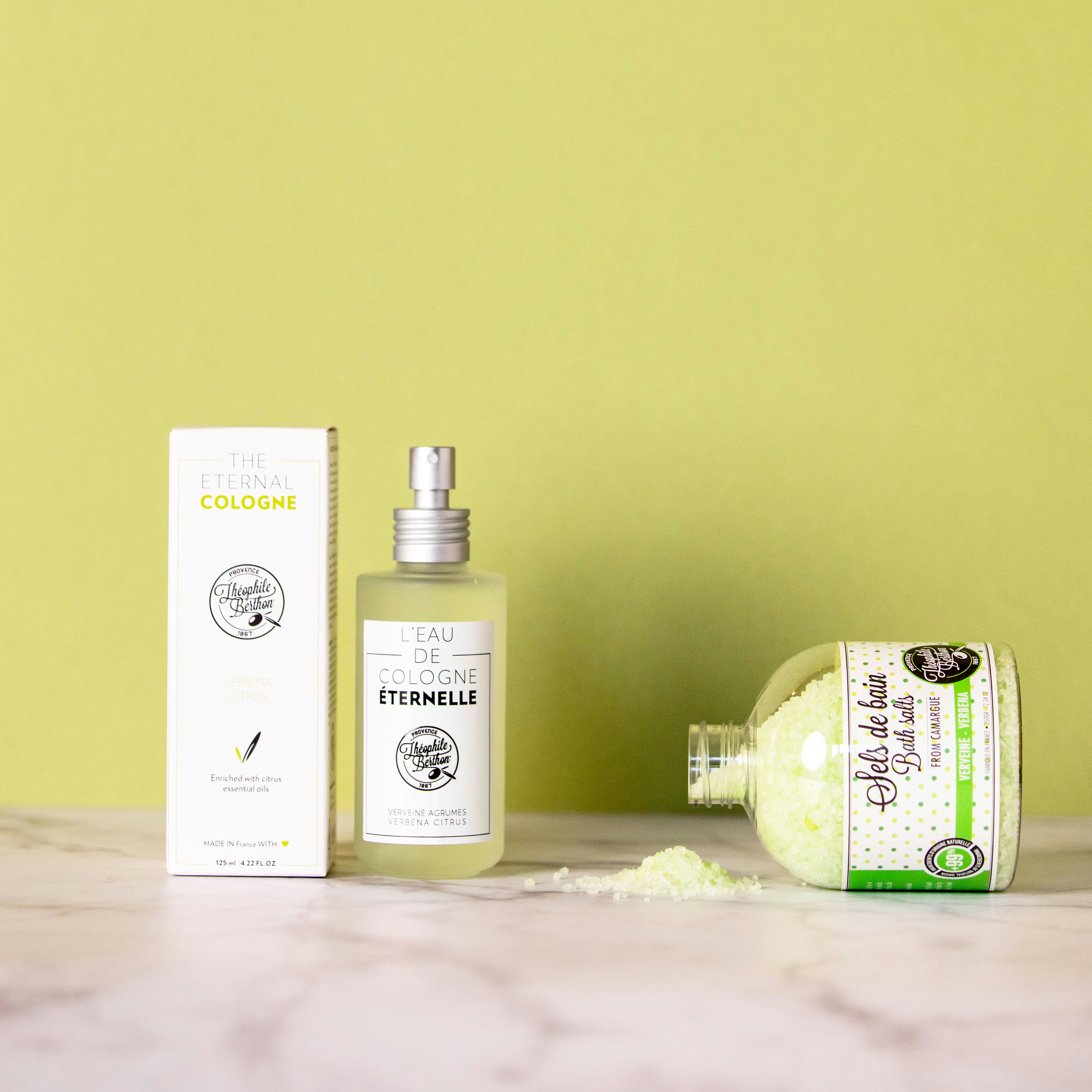 ESCALE - Coffret verveine citron avec lait corps savon douche et cologne