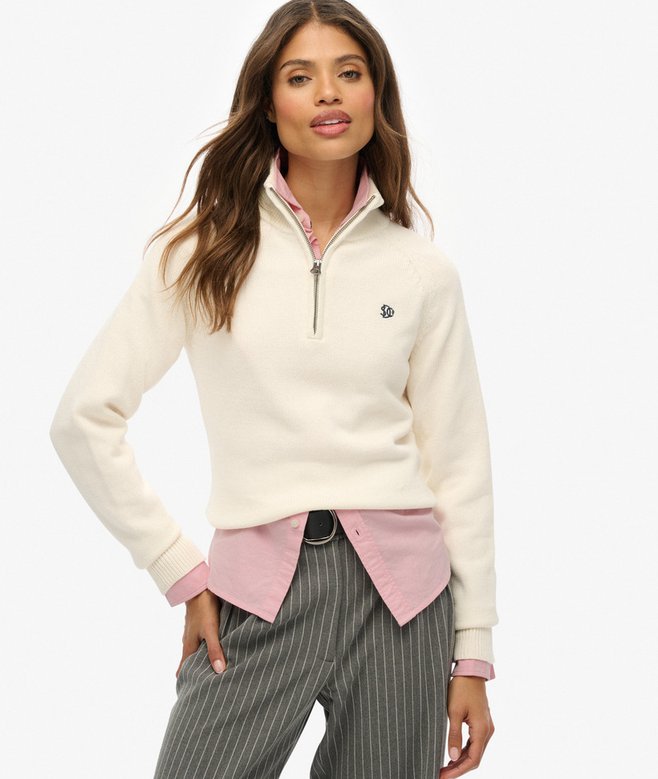 Essentials Slim Half Zip Knit