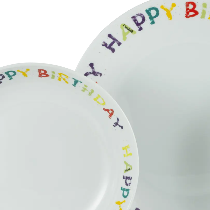 Geschirrset 12-teilig Happy Birthday