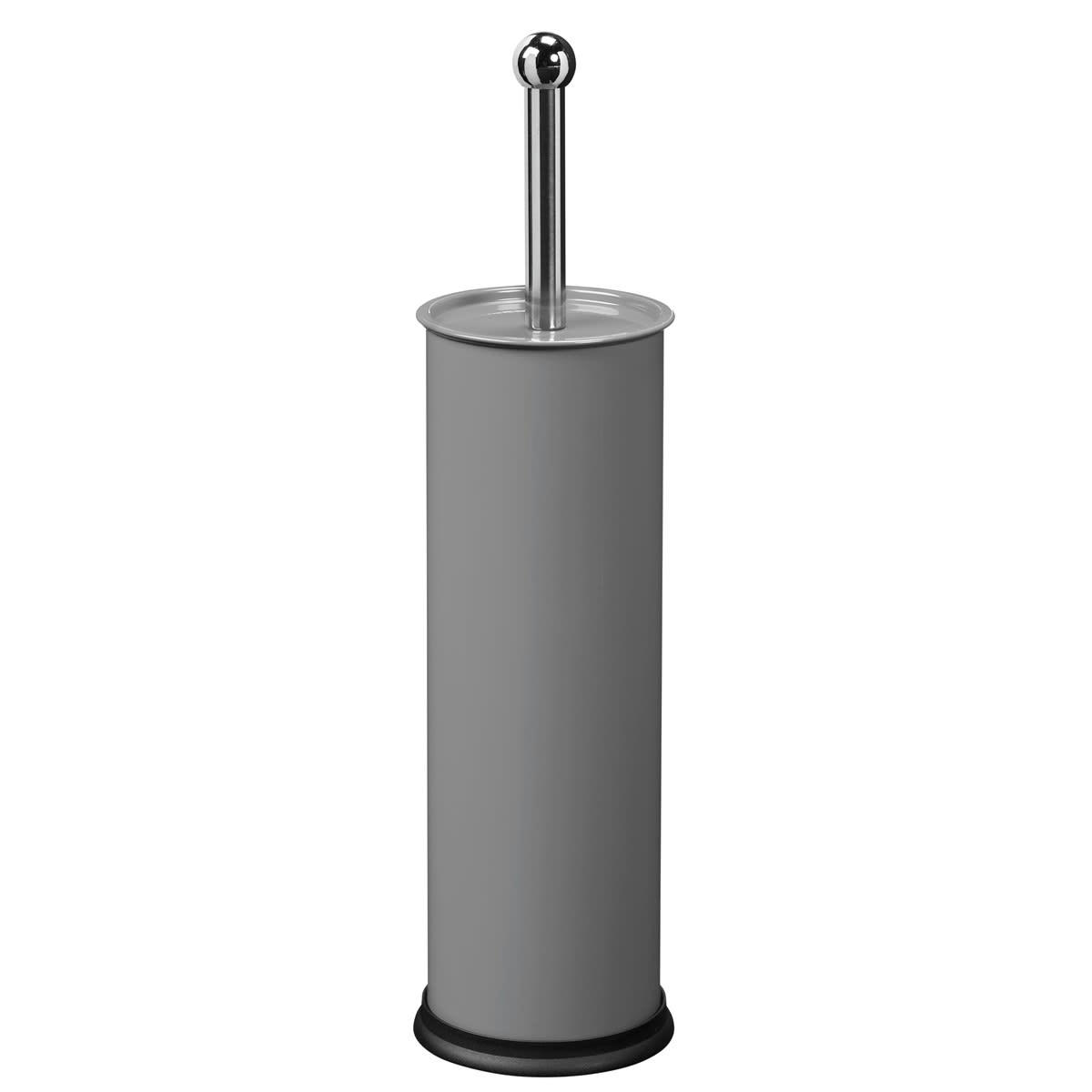 CLEANA - Porte-balayette à poser en Acier inoxydable Gris souris