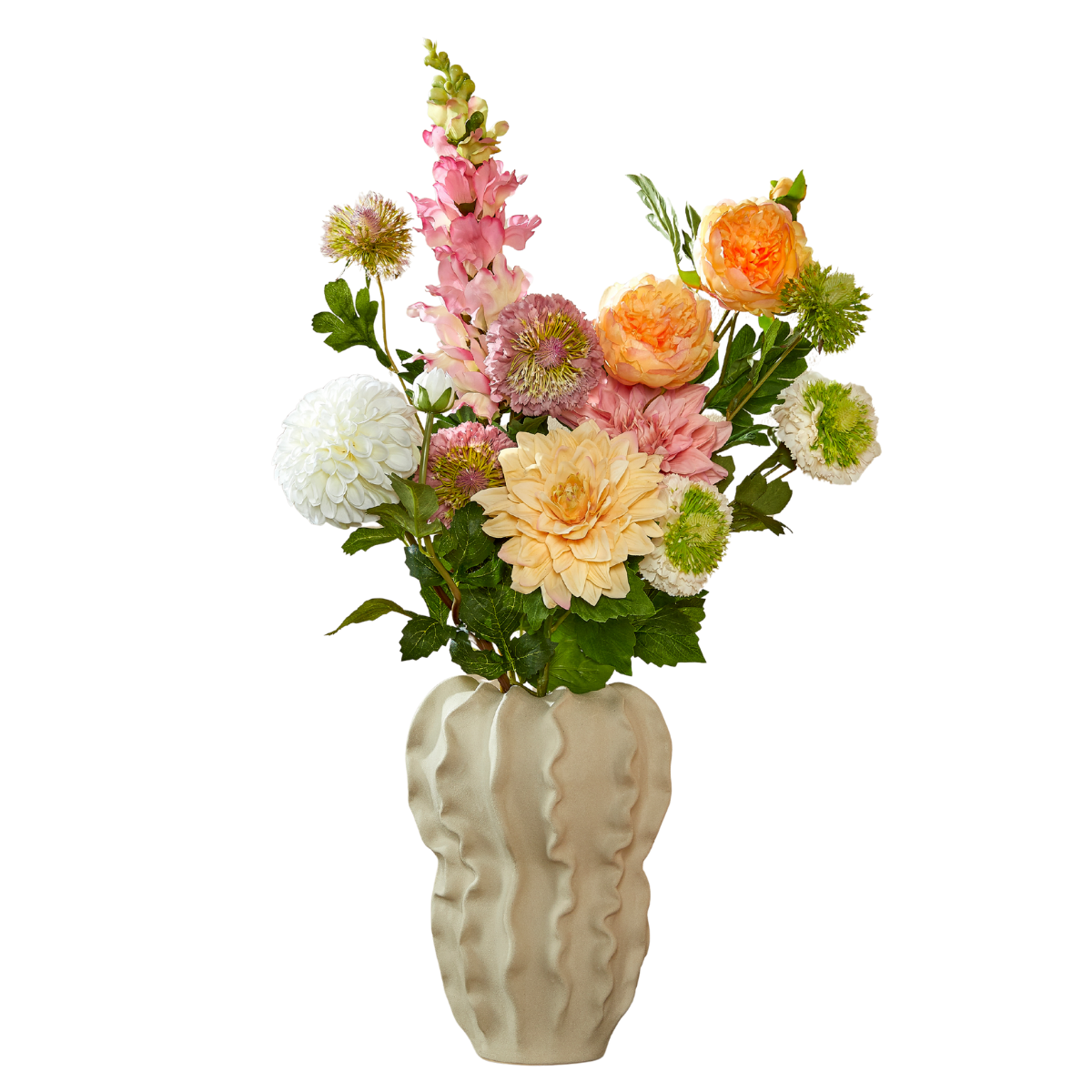 Mica Decorations Kunstboeket Jean - Decoratief Boeket - Kunstplanten voor Binnen - Kunstplant Zonder Onderhoud - Veldboeket Kunstbloemen