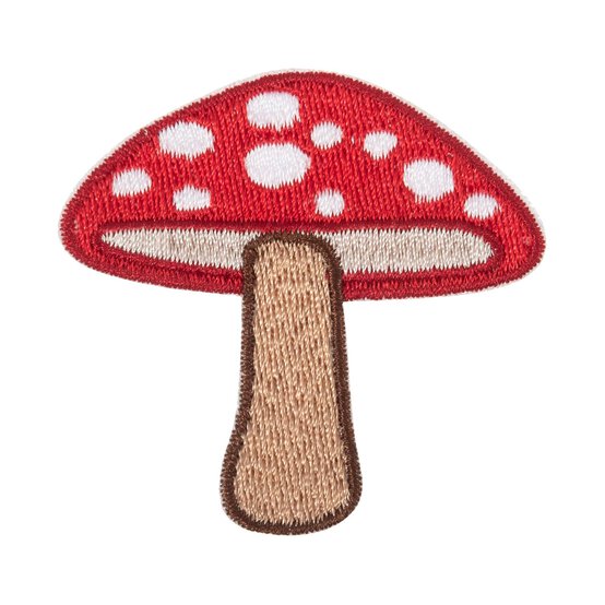 Toadstool Iron-On Patch