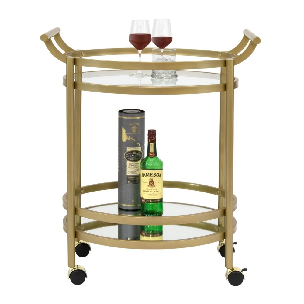 Studio Designs Home Palazzo 2-Tier Oval Bar / Serving Cart