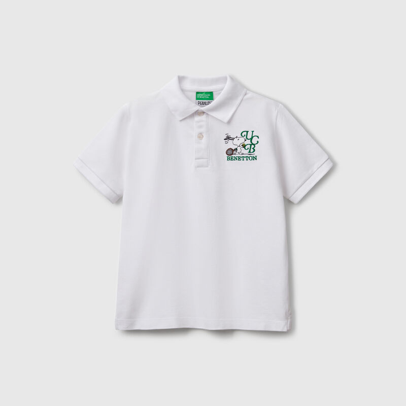 Polo with Snoopy embroidery ©Peanuts
