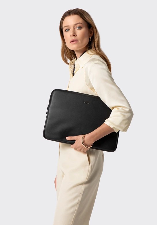 Etui na laptopa 15,6” z ekoskóry czarne