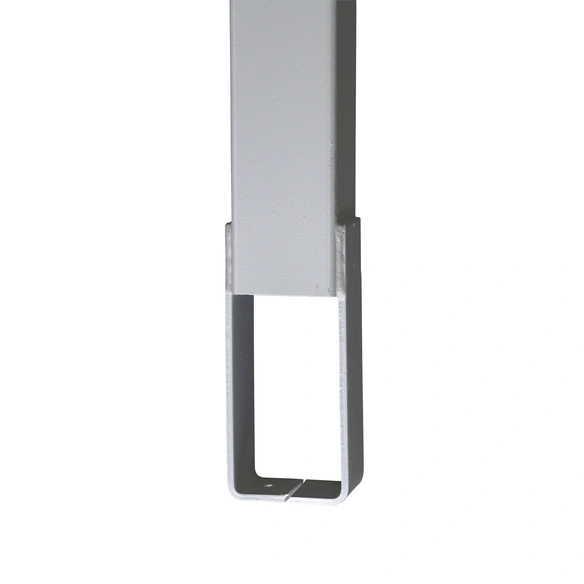 Torpfosten, HxBxT: 155 x 8 x 8 cm, silberfarben, für Doppeltor