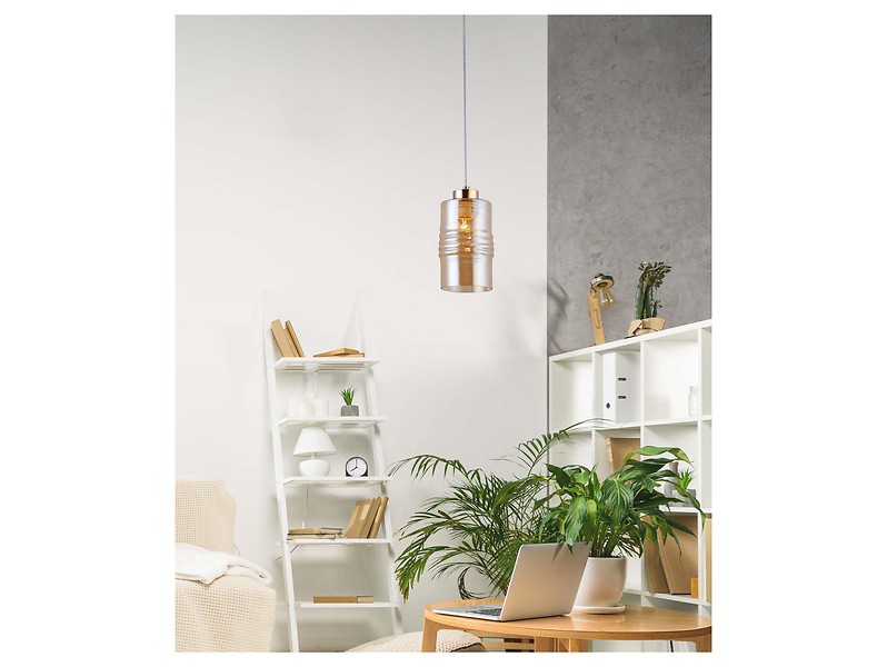 Lampa wisząca Bergen stalowa złota