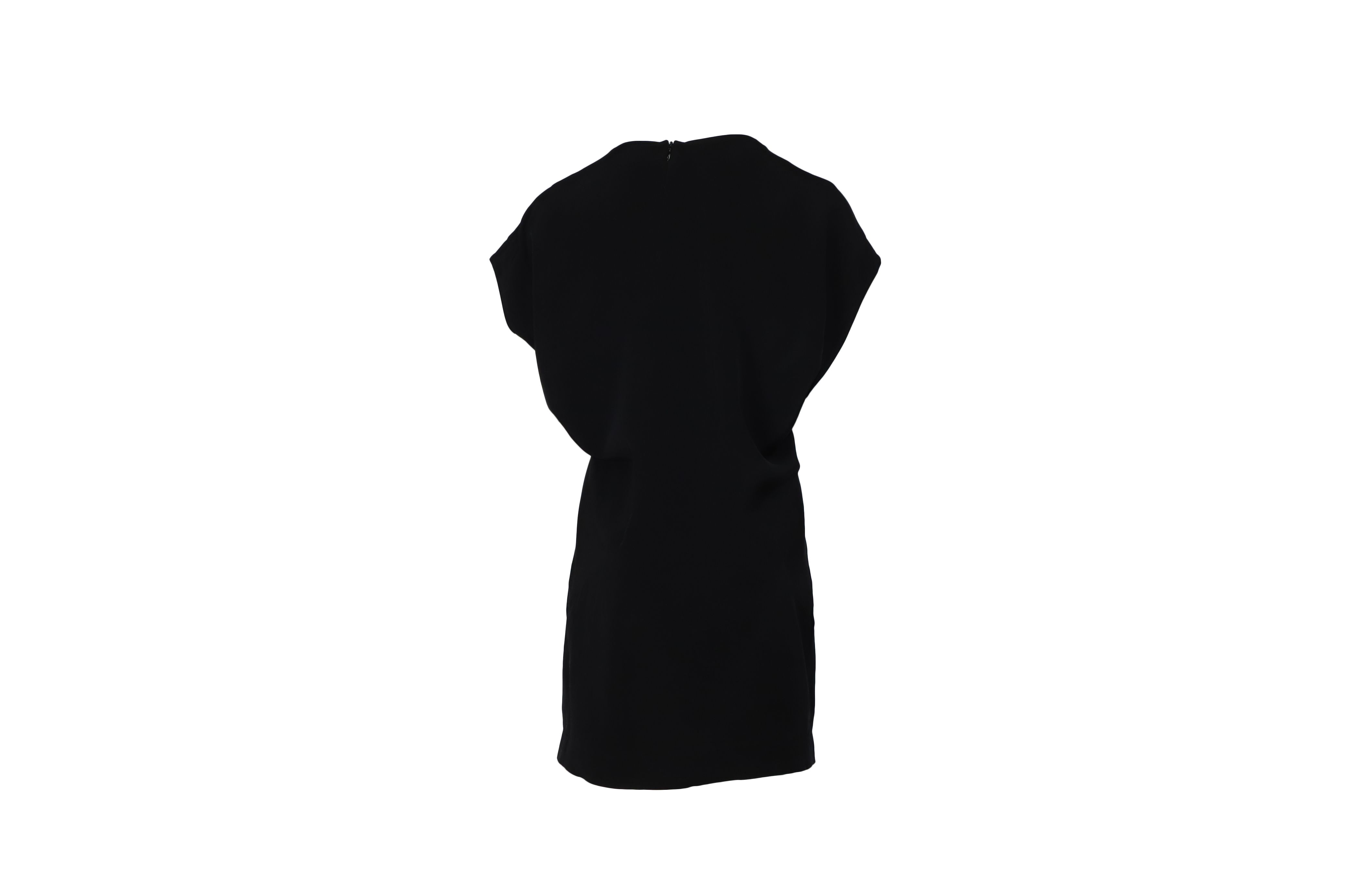 Balenciaga Preloved Tunic Dress in Black Silk