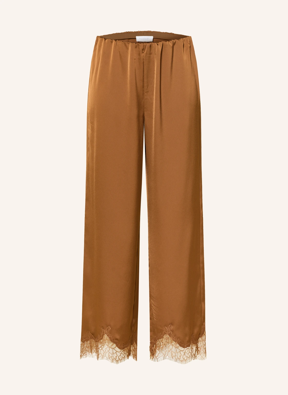 Rich & Royal Satinhose mit Spitze