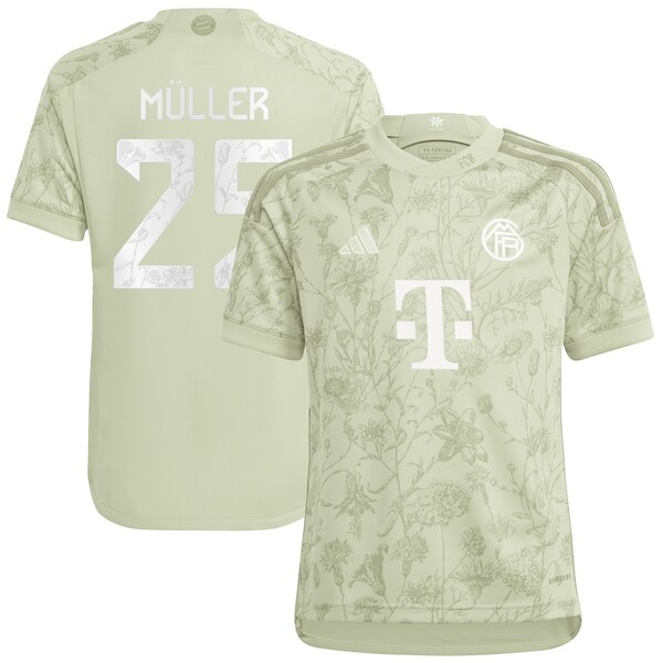 Thomas Müller Bayern Munich adidas Youth 2023/24 Oktoberfest Replica Player Jersey - Green