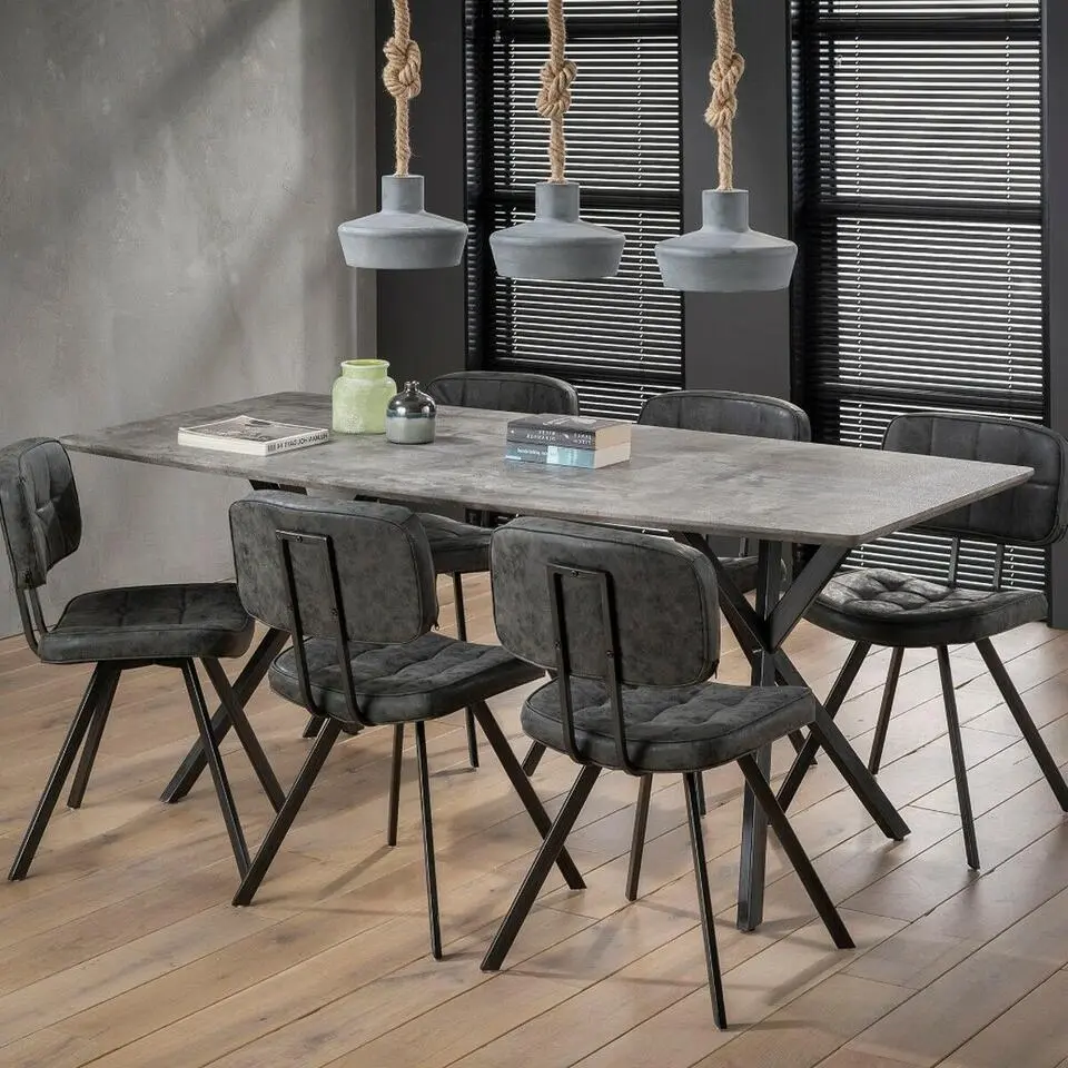 Fraaai - Hemlock eettafel beton 190 cm