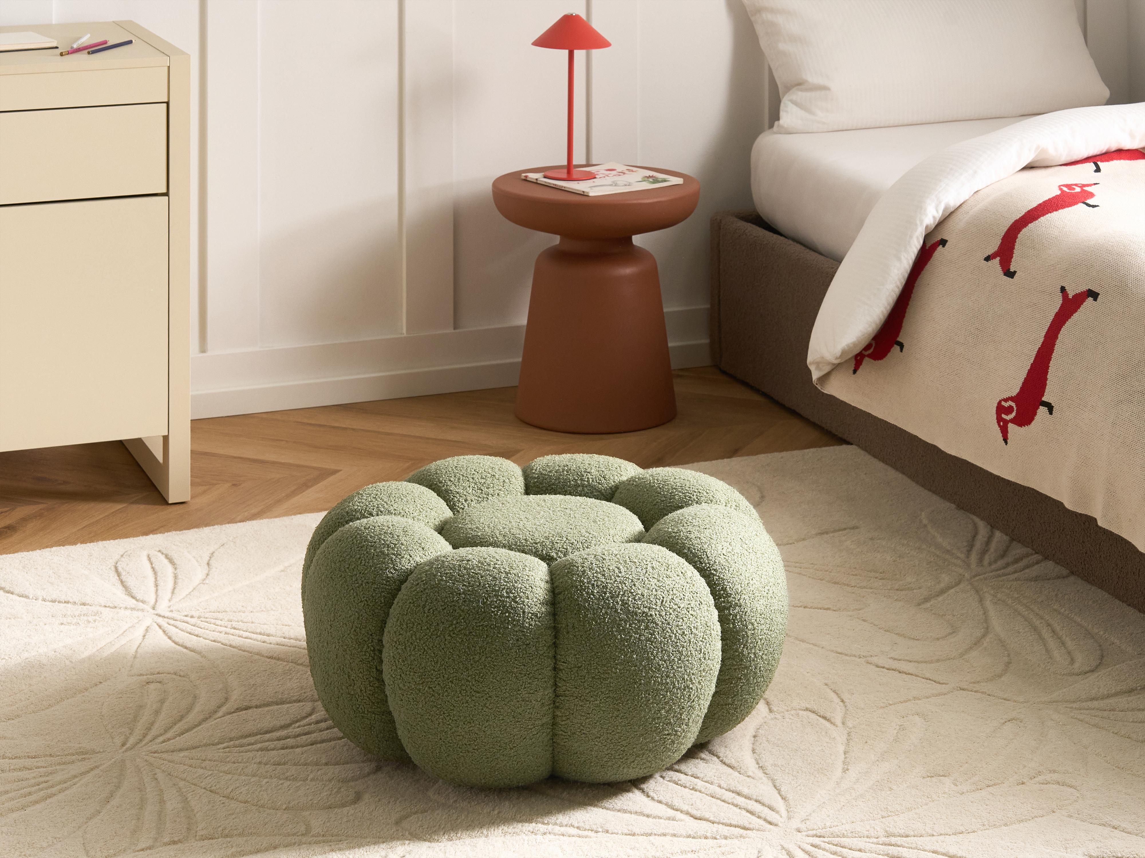 Pouffe BEAUFORT Boucle Green
