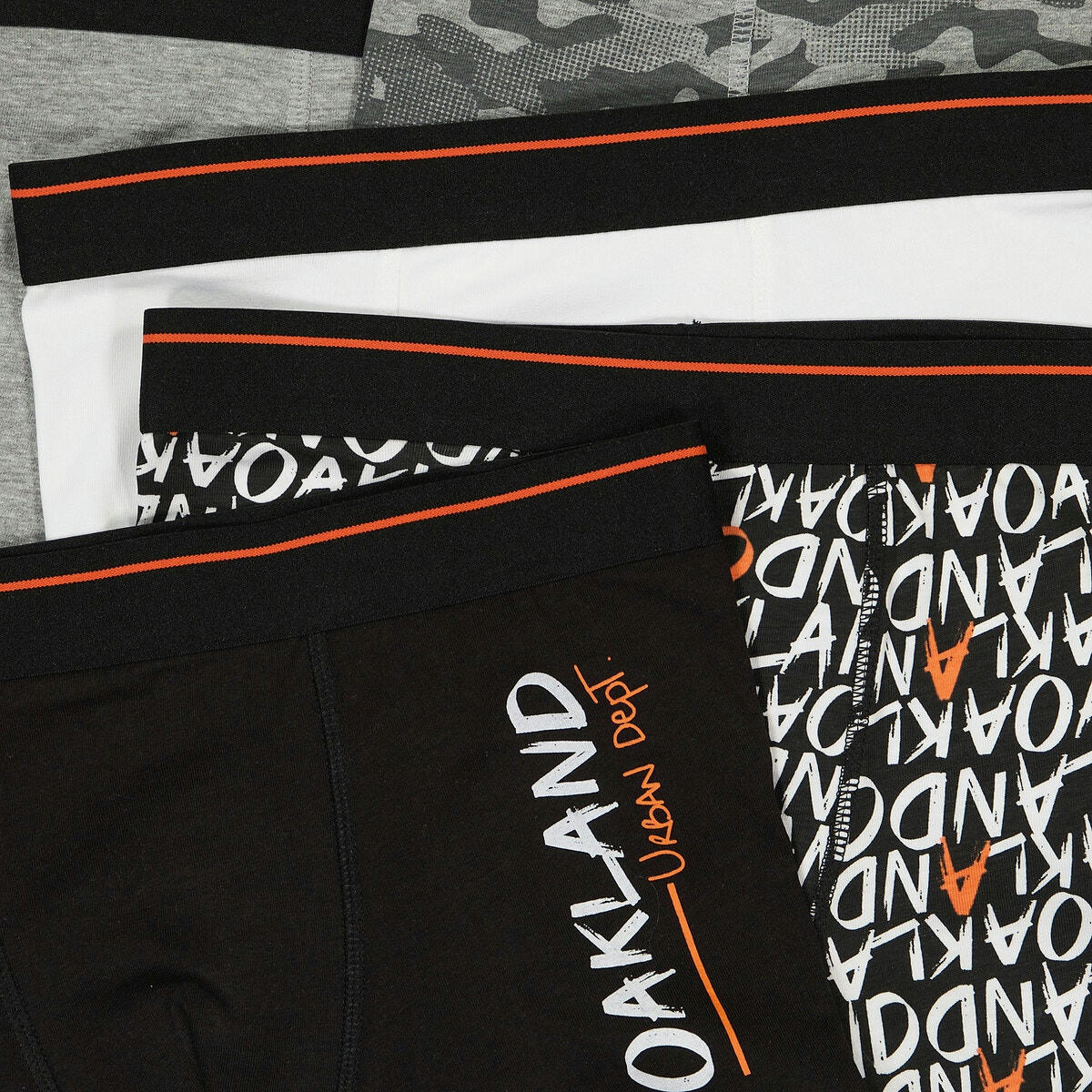 Lot de 5 boxers en coton imprimés