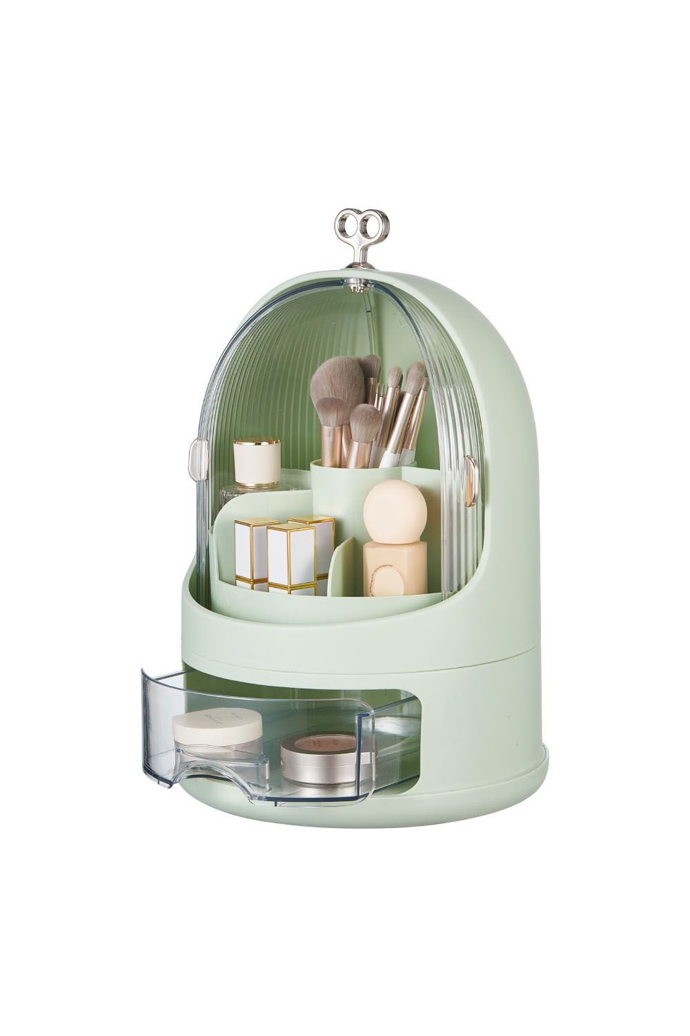 SHEONLY Freestanding Large Rotating Makeup Organizer Cosmetic Organiser