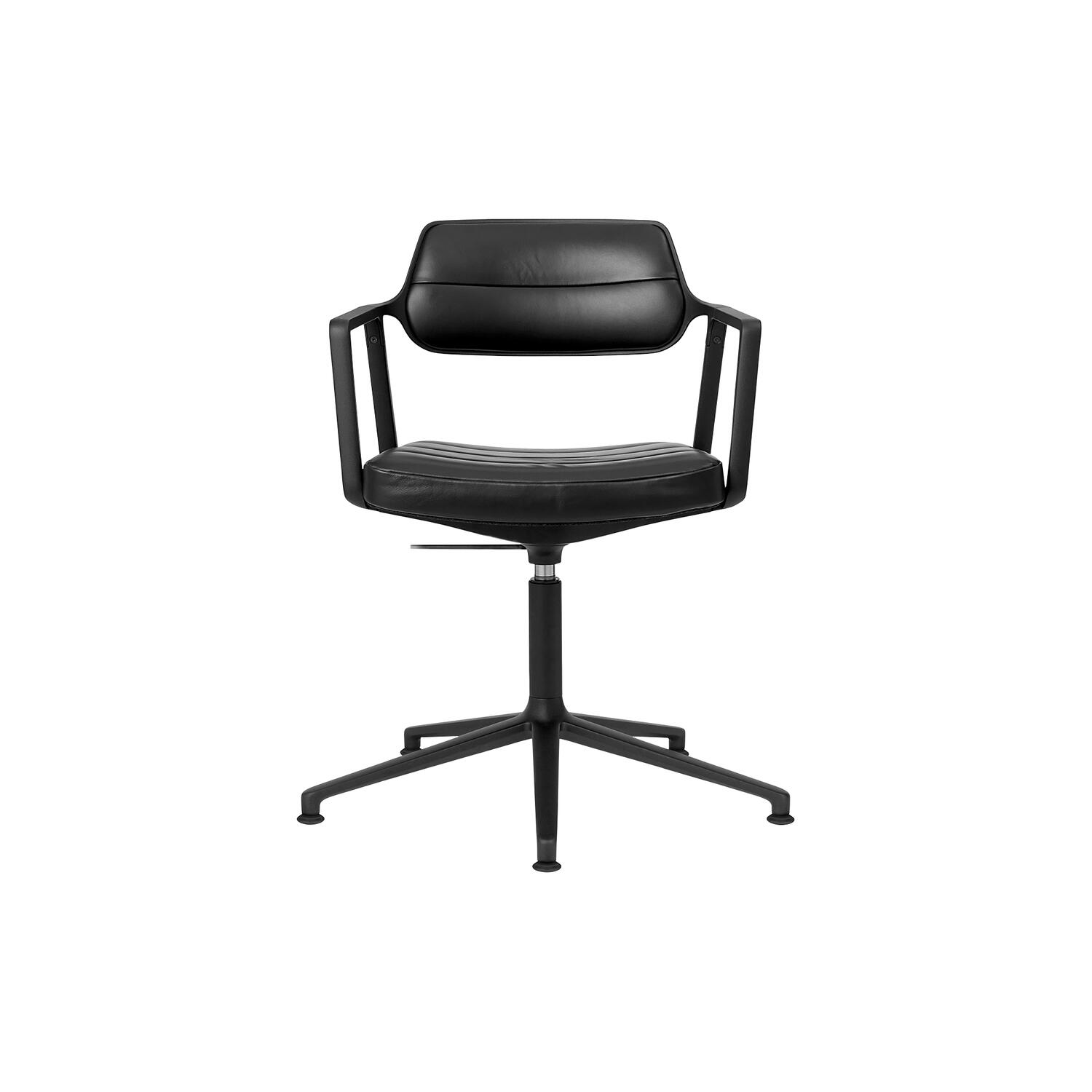VIPP453 Swivel  Chair with Gliders, black/black