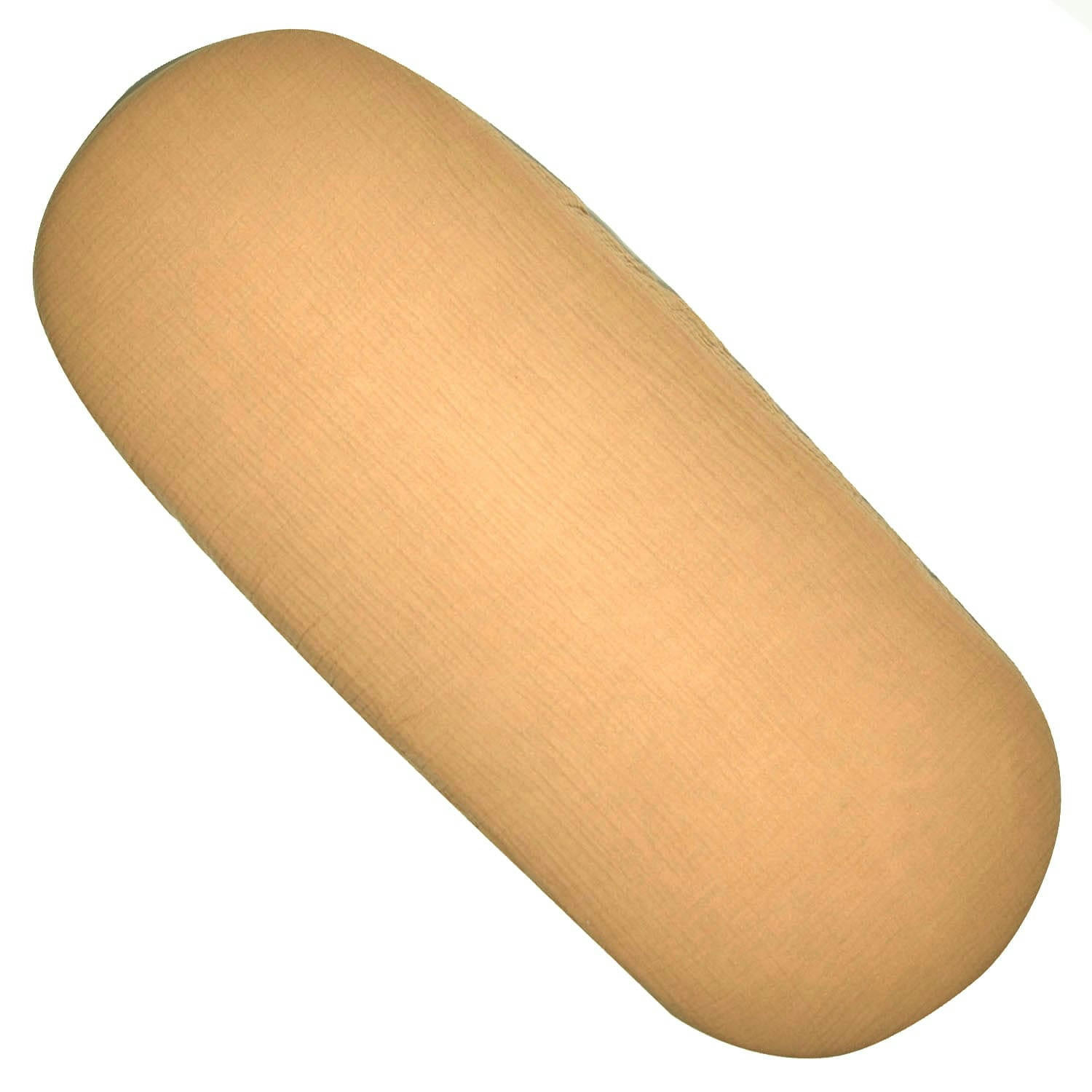 JEANNE - Drap housse couffin ovale en gaze de coton  72 x 32cm