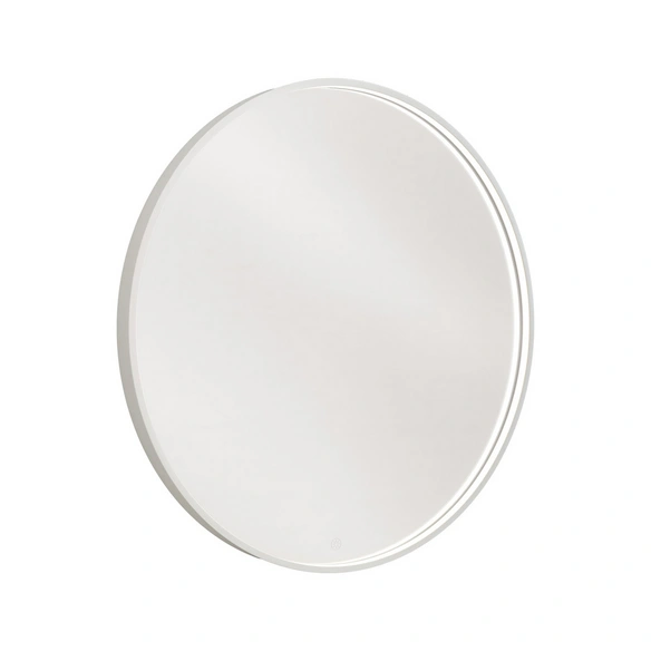 Spiegelelement rund, Ø 60 cm, weiß