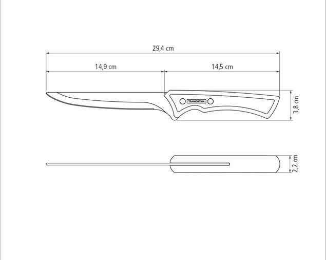 Tramontina Churrasco Black Collection FSC Certified Boning Knife - 6"