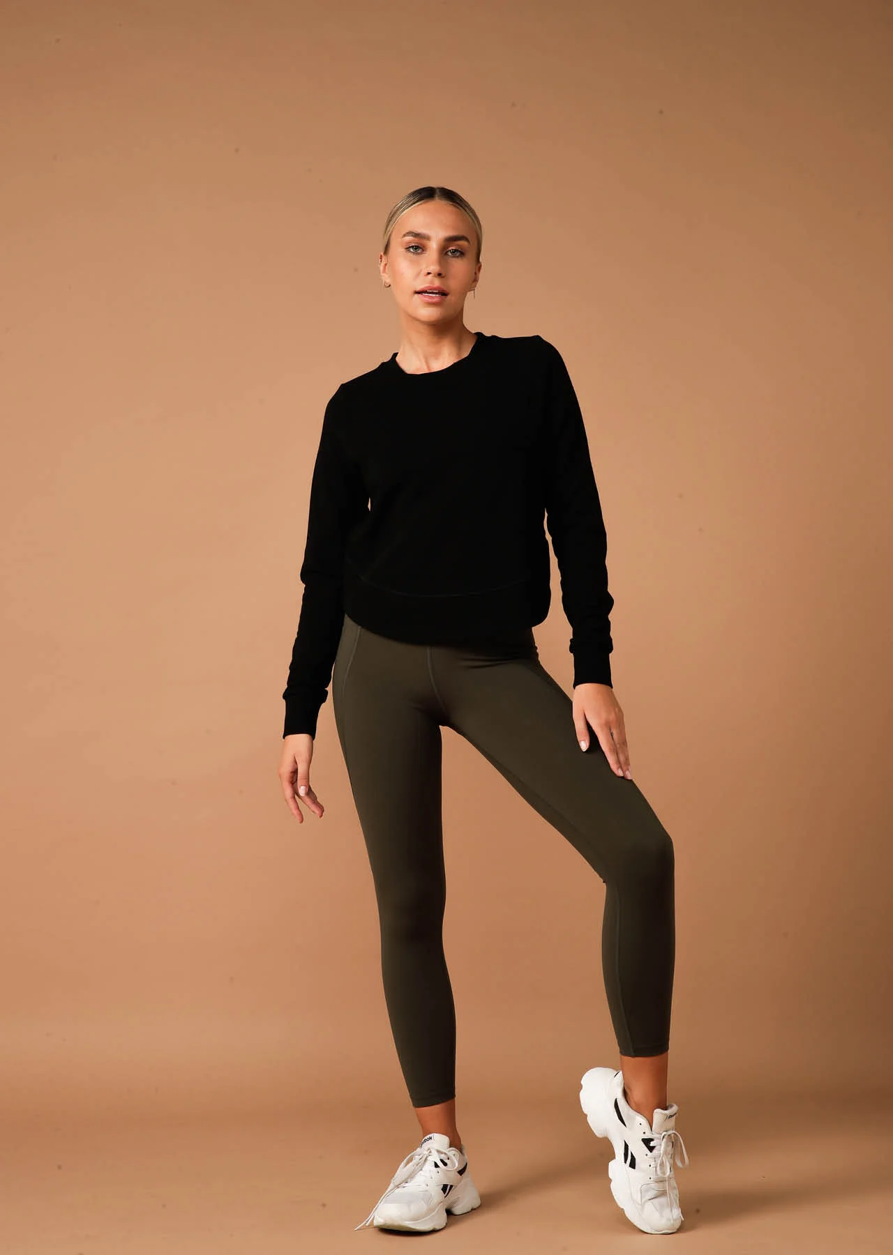 Throw Over Active Long Sleeve Top