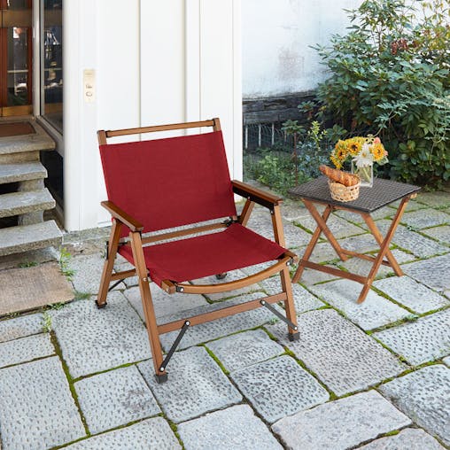NNECW Patio Folding Portable Outdoor Chair for Camping Fishing Picnic-2 pieces