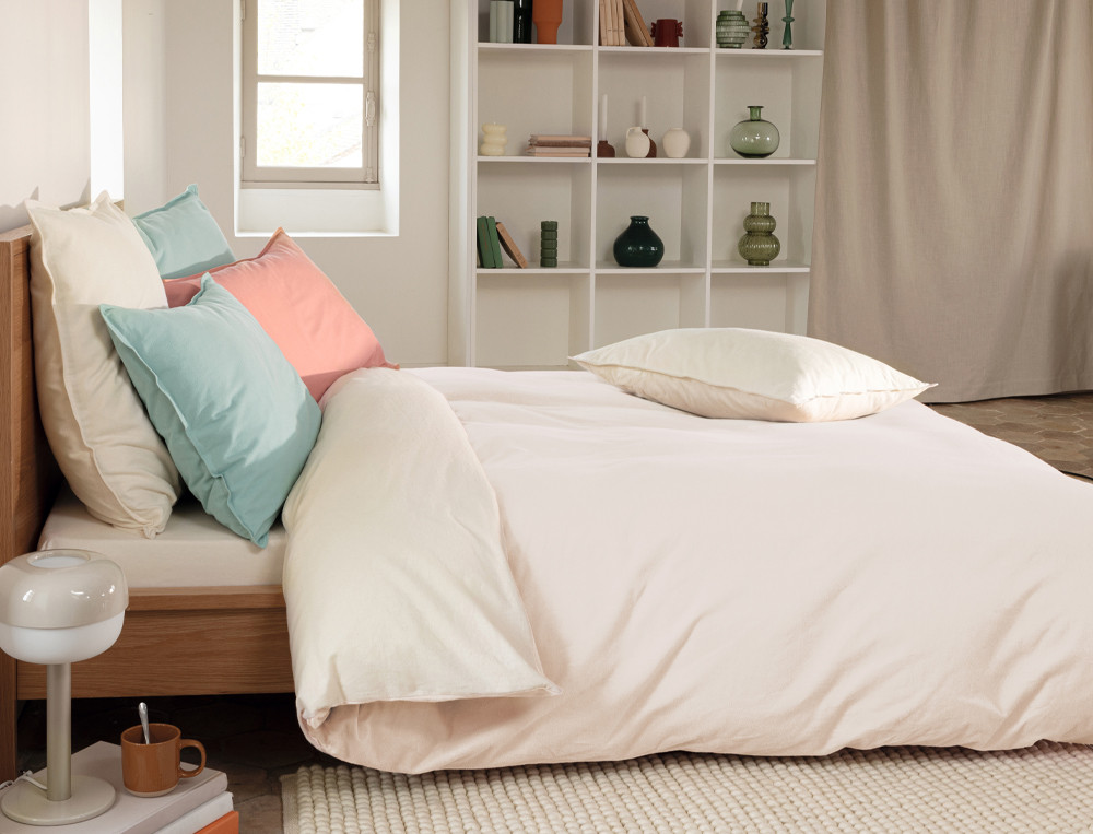 Housse de couetteFlanelle bicolore