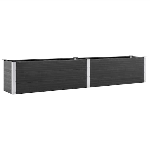 NNEVL Garden Raised Bed 200x50x54 cm WPC Grey