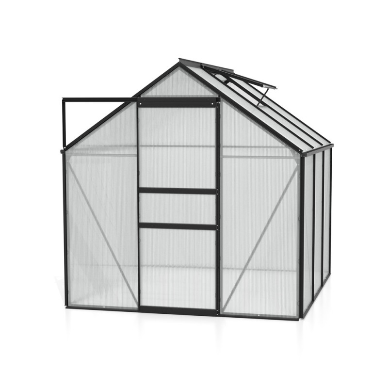 Serre en polycarbonate Venus noire 3,8 m² VITAVIA