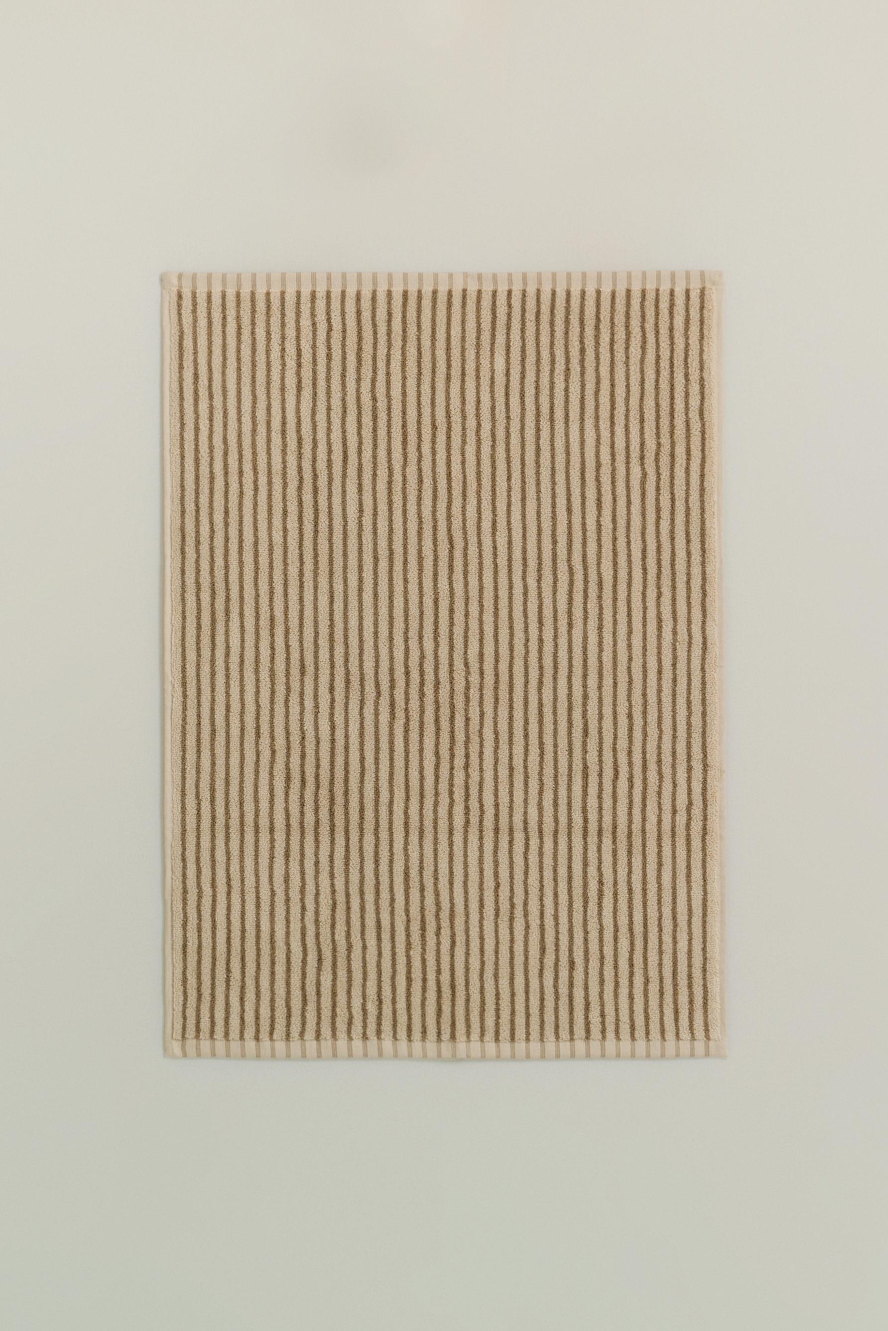 Alfombra de baño rayas 70 x 50 cm