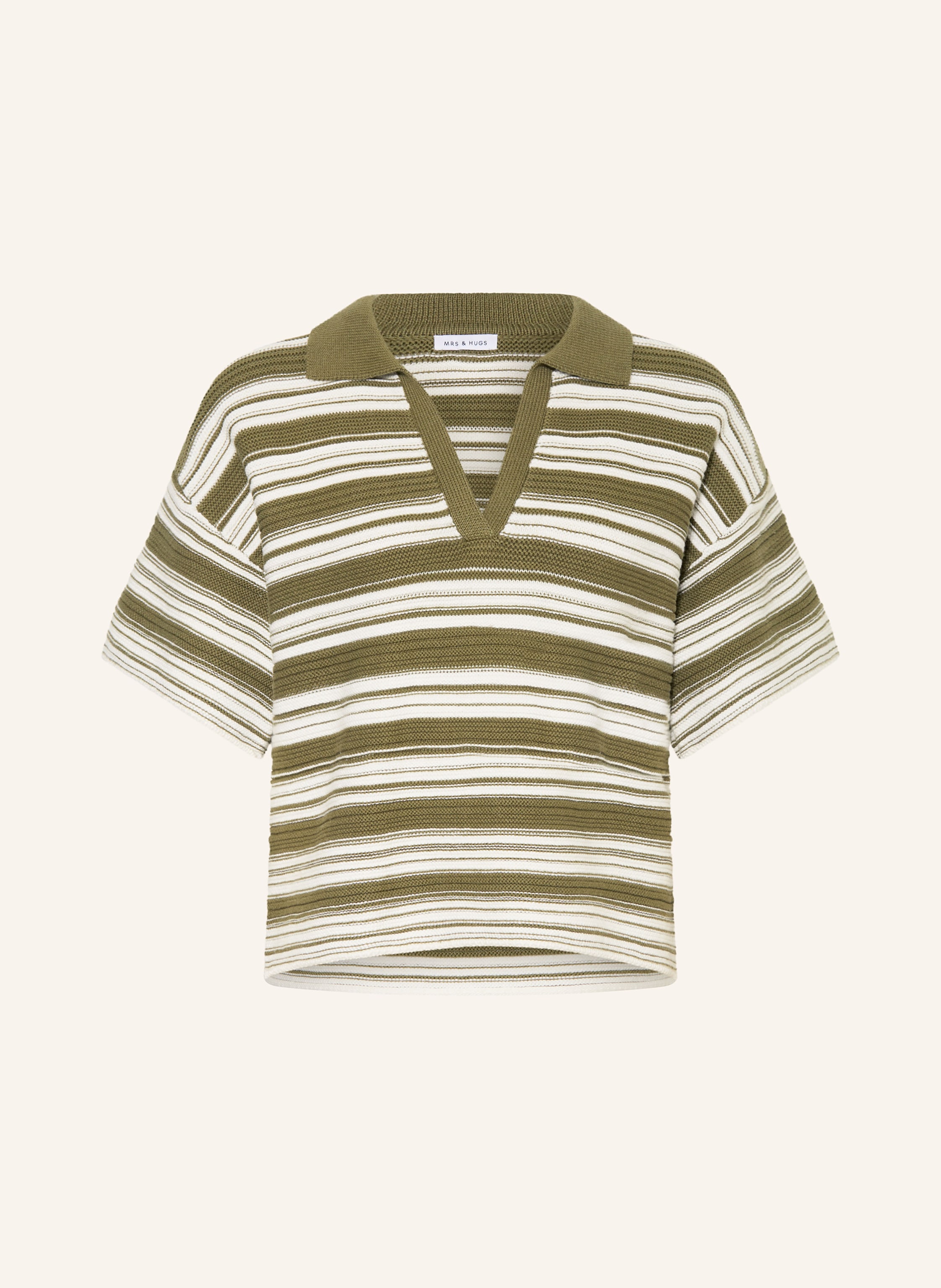MRS & HUGS Strick-Poloshirt