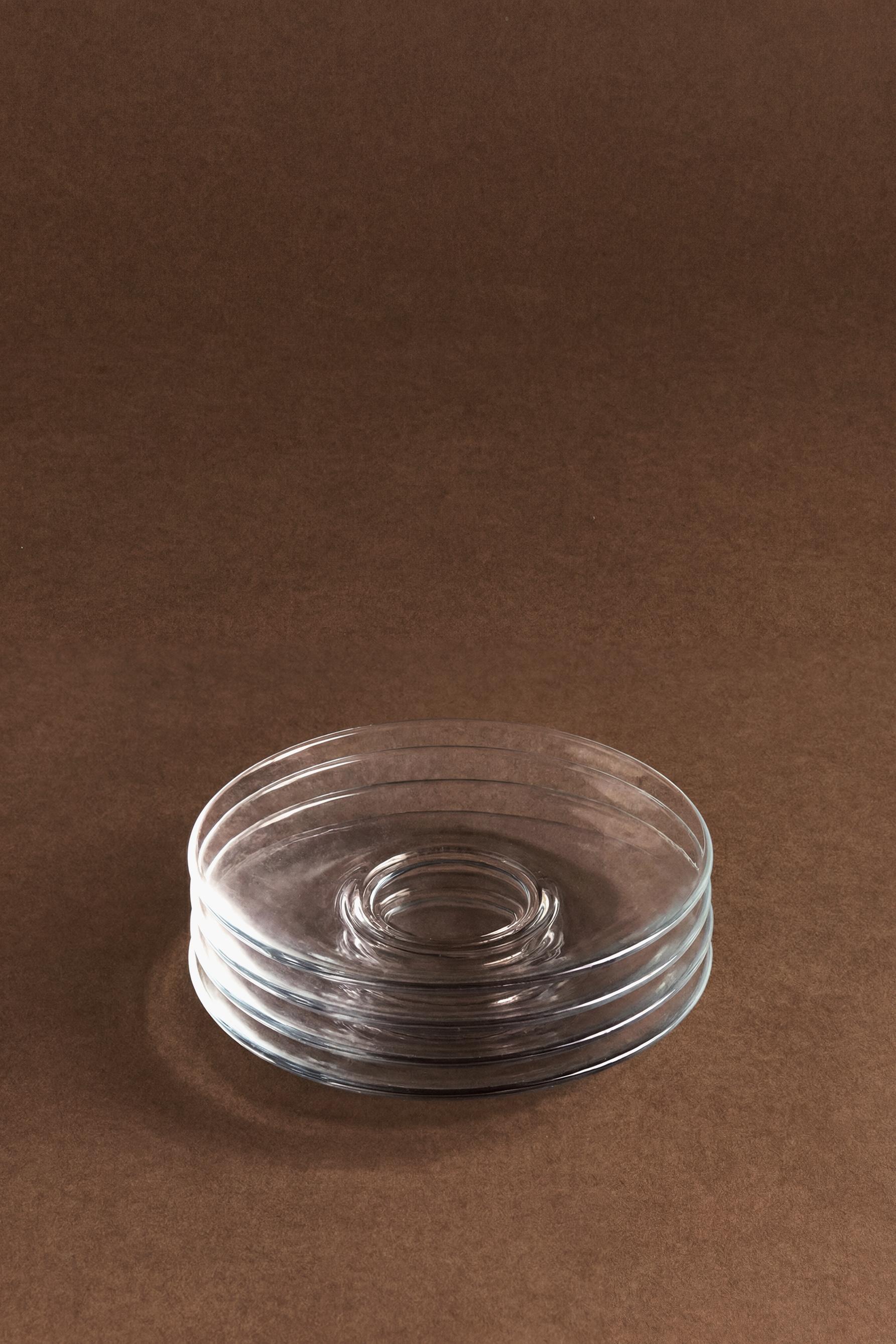 Plato café Duralex® vidrio transparente 13,4 cm (Pack 4)