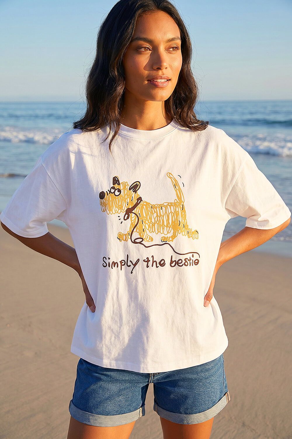 Roman Cotton Simply The Bestie T-Shirt